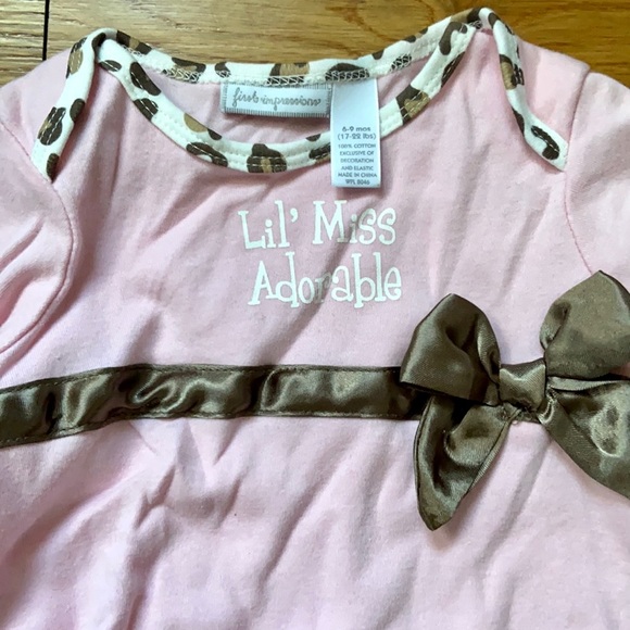 EUC First Impressions Baby Girl Outfit size 6-9m - Picture 3 of 4